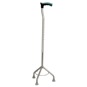 Tynor Walking Stick Tripod, Silver, Universal Size, 1 Unit