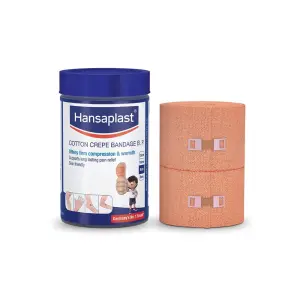 Hansaplast Soft Cotton Crepe Bandage for Pain Relief (10 Cm X 4m)
