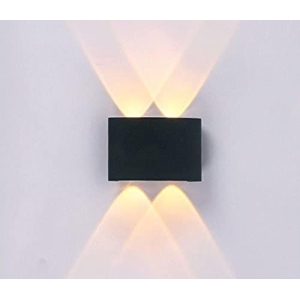 2+2 Indoor And Outdoor Up Down Wall Light Waterproof LED Wall Lamp, Warm White for Bedroom, Living Room, Cafe, Restaurant