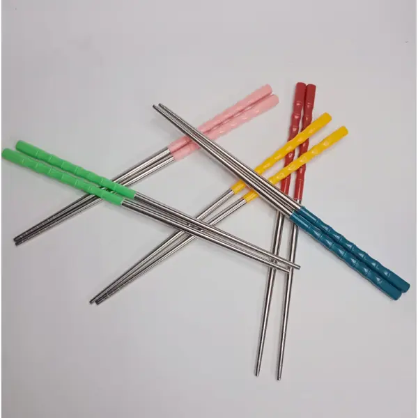 KOJA 5 Pairs Reusable Metal Chopsticks, 304 Stainless Steel Chopsticks - Image 2