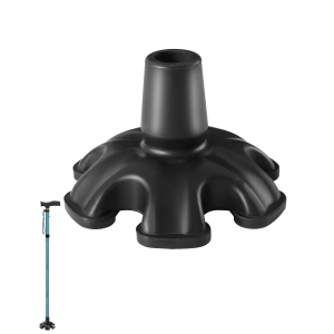 Walking Stick Rubber Ends Non-Slip Hexagonal Base Universal Fit for Most Walking Canes and Sticks