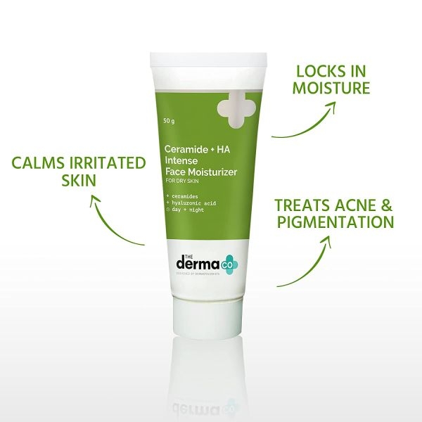 The Derma Co Ceramide + HA Intense Face Moisturizer, Dry Skin Moisturizer - 50 gm - Image 4