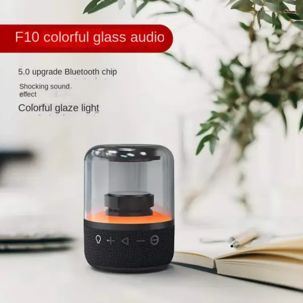 Thro F10S Colorful Glass Bluetooth Speaker - Image 4