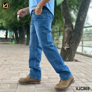 VIRJEANS (VJC869) Stretchable Baggy Jeans Pant For Men- Sky Blue