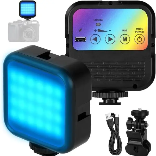 WLR1 RGB Full Color Led Rechargeable Camera Light