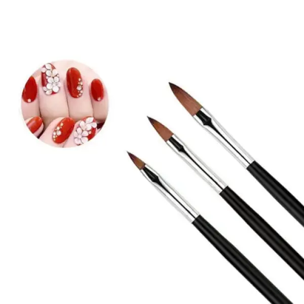 Crystal Design Carved Nail Art Pen Set Nail Technician Acrylic Nail Design Brush Beauty Artist Pen 5 Pcs Set - Image 2