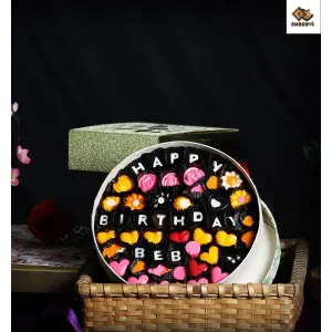 Happy Birthday Bebe Chocolate Box (Circle Box)