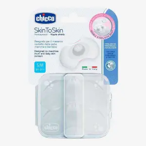 Chicco New Nipple Shields Silicone - S-M