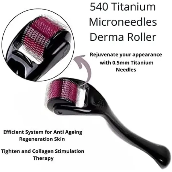 540 Alloy Micro Needle 1.0mm Derma Roller - Image 2