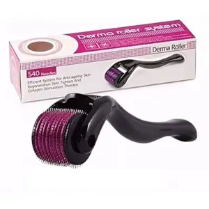 540 Micro Needles Titanium Microneedle Roller: 0.5mm Length for Face Skin Care