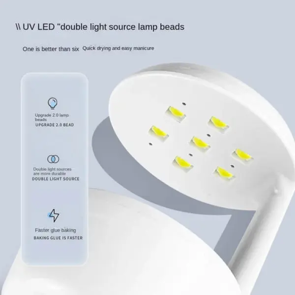 Mini LED Nail Lamp Innovative Nail Light For Fast Nail Extension UV Lamp Quick Drying Gel Nail Lamp Portable Nail Dryer Uv Led Lamp For Gel Nails Professional Rechargeable Uv/led Lamp - Image 5