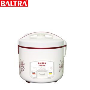 BALTRA Dream Deluxe Rice Cooker | BTD 500D | 1.5 ltr | 500 Watt | Auto cooking & keep warm | Detachable cooking pot | Thicker outer body | Lockable lid with steamer tray | 12 Month Warranty