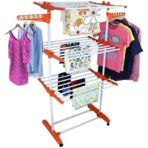 Carbon Steel, Plastic Floor Cloth Dryer Stand
