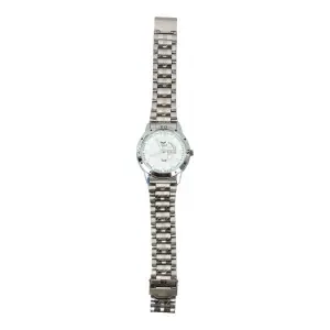 Silver Color Unisex Dial Stainless Steel Metal Strap Watch