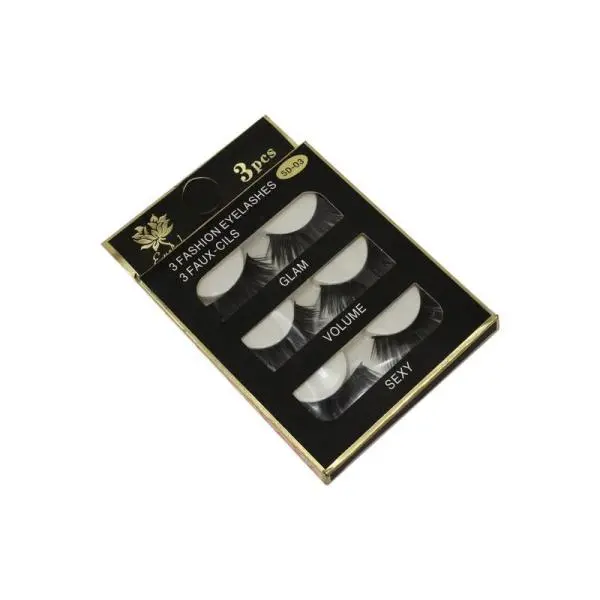 False Eyelashes 3 Pair-5D-03 (Set Of 6)