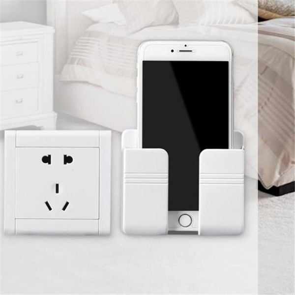Wall-Mounted Charging Dock with Storage Compartment for Mobile Phones - Image 4