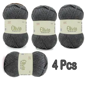 Ganga Oliva Grey Knitting Yarn OLV010