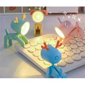 KOJA 3*2*4 cm Creative Dog /Deer LED Light Portable Mini Light Lamps