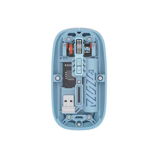 Transparent Magnetic Mouse Dual-mode Rechargeable BT Wireless 2.4ghz Usb Gaming Portable Mouse For Laptop Tablet PC Notebook - Image 3