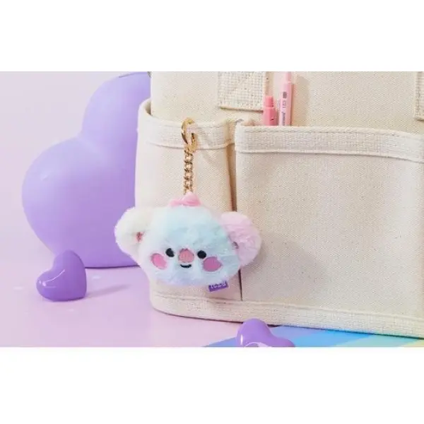 KOJA BTS BT21 Official Authentic Goods Baby Prism Face Bag Charm Doll Keychains /Holders - Image 4