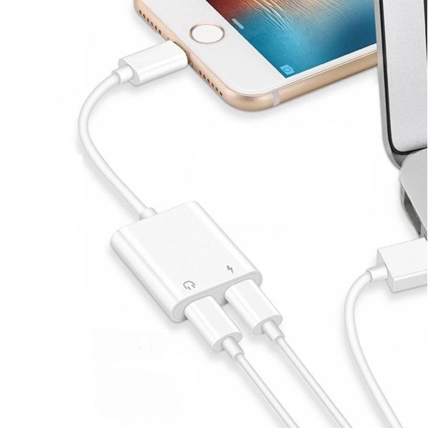2 In 1 Lightning Adapter Headphone For Iphone X 8/8/7/7 Plus - Image 4