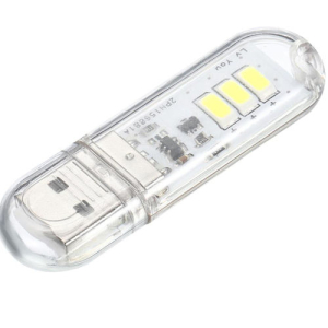 USB LED White Lights 3LED  LED Bulb 5V Power Input