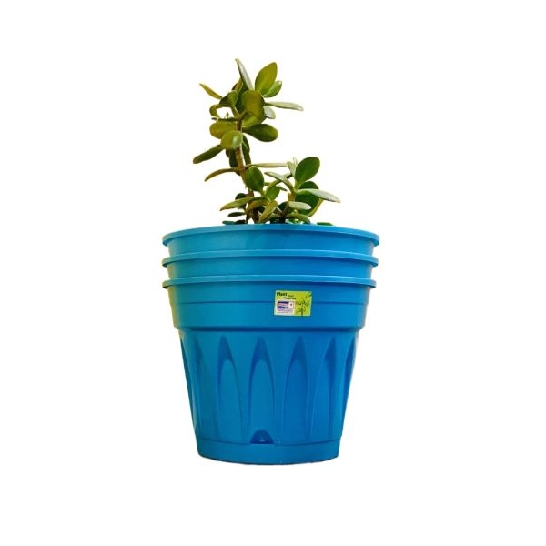 3pcs Multicolor Elegant Flower Pot / Planter 9 Inch For Indoor Outdoor With Plate - Image 3