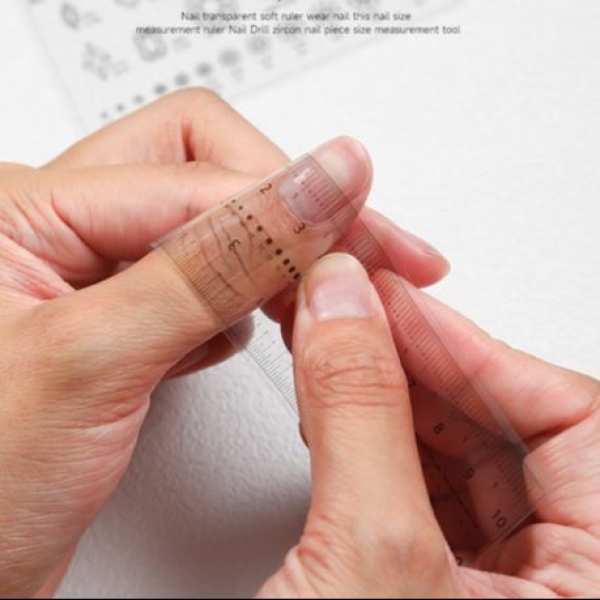 Press On Nail & Stone Measuring Ruler Nail Art Manicure Nail Salon Nail Technician & DIY Beauty Tool - Image 2