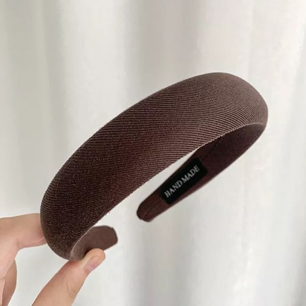 KOJA New Korean Plain Thick Velvet Sponge Headband - Image 7