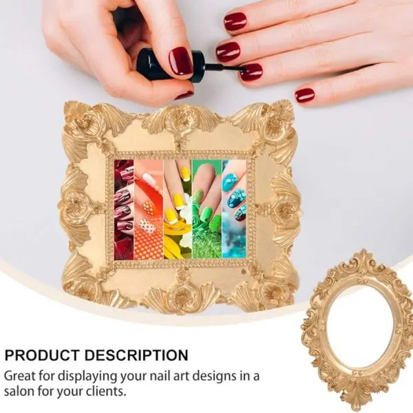 Retro Nail Art Resin Frame Palette for Professionals - Image 5