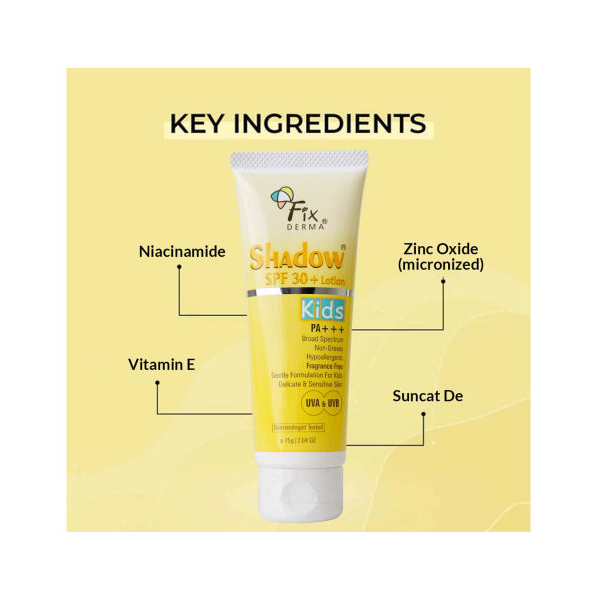 Fixderma Shadow Kids SPF 30+ Lotion 75gm - Image 3