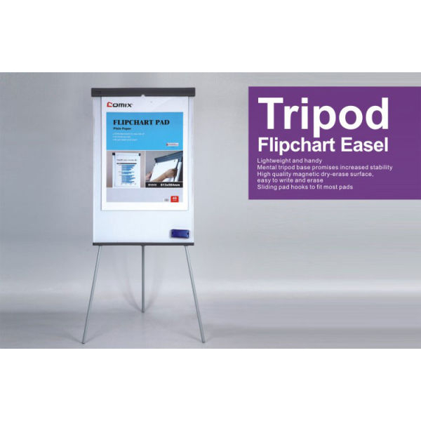 Comix Flip Chart Board Tripod Easel 2ftX3ft (Model No. BM9866A) - Image 2