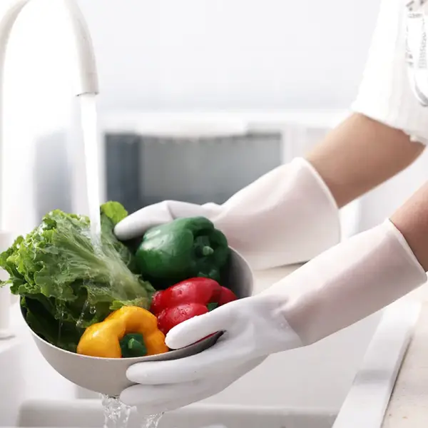 KOJA Laundry Artifact Thin Waterproof Rubber Gloves Household Dishwashing Latex Gloves - Image 2