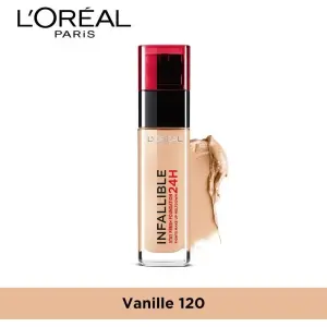 L'Oreal Paris Infallible 32hr Fresh Wear Foundation with Vitamin C No120 30ml By Genuine Collection