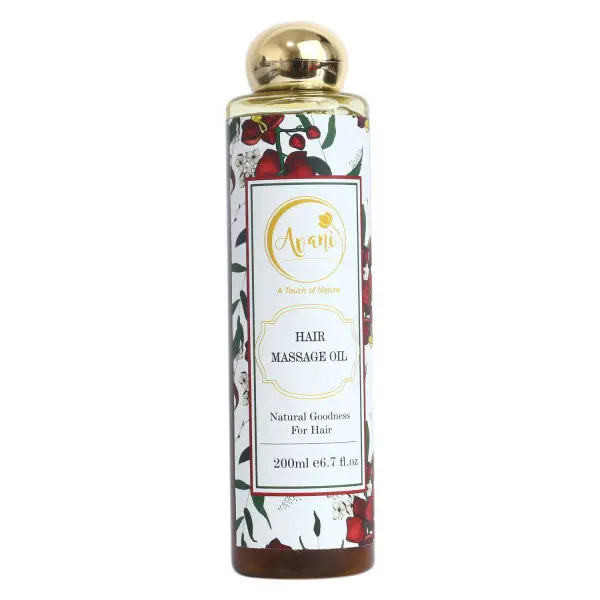 Avani Hair Massage Oil Infused With Argan Oil, Onion Seed Oil, Castor Oil, For Hair Growth, Hair Fall Control, Frizz Control 200 ml - Image 4