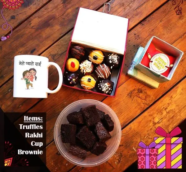 Rakshya Bandhan Chocolate Combo with Delicious Brownie
