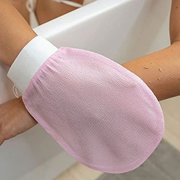 Original Korean Exfoliating Gloves Designed for full-body exfoliation Removes dead skin cells effectively Stimulates blood circulation Durable and reusable material Suitable for all skin types Easy to use in the shower or bath - Image 2