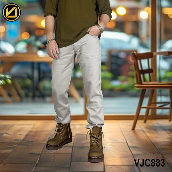VIRJEANS (VJC883) Cotton Soft Jeans Pant For Men-Grey - Image 4
