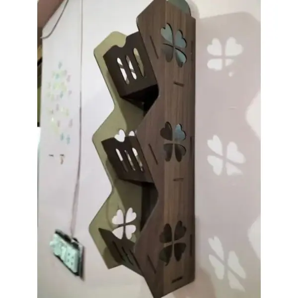 Wall Pocket Shelf for Cosmetic and Essentials Beautiful Wall Hanging Wooden Rack - Image 3