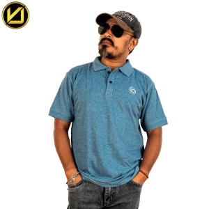 VIRJEANS (VJC743) Polo Neck T-Shirt For Men –Sky Blue
