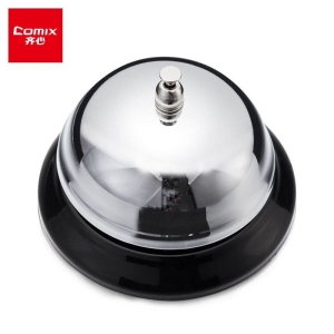 Comix Call Bell Hand Ring Bell / Dining Table Bell/ Restaurant Bell Silver B4001 By Mitrata