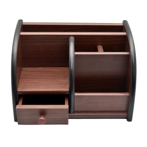 Wooden Pen Stand (Brown) By Mitrata
