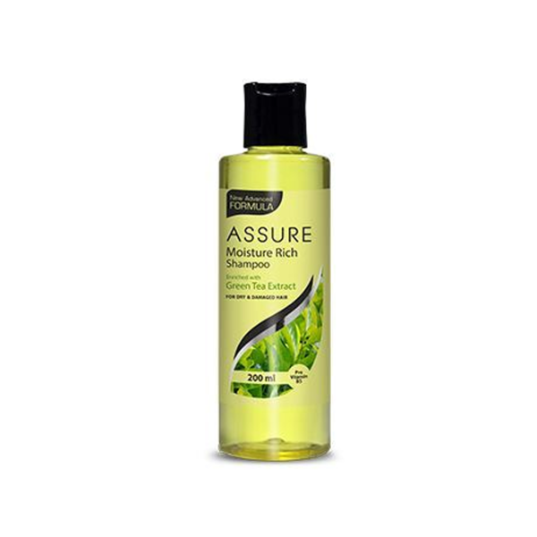 Assure Moisture Rich Shampoo Green Tea Extract 200ml - Image 3