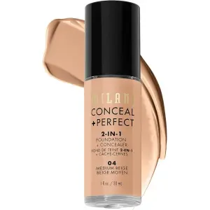 Milani Conceal + Perfect 2-In-1 Foundation + Concealer - 04 Medium Beige By Genuine Collection