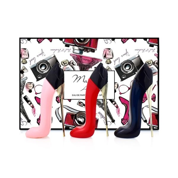 High Heels 3-Piece Set Mini Fragrance Women's Perfume Natural Mild 3*30ml - Image 4