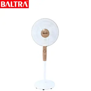 BALTRA Stand Fan | Dhoom | 16” oscillation fan | 3 speed control panel | 1 hour timer | Full 90° oscillation | Poly coated safety grill | Tilting angle & adjustable height | 60 W | 24 Months Warranty