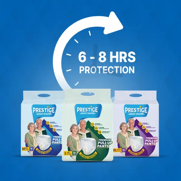 Prestige Adult Pant Style Diaper - Medium | Pack of 10Pieces - Image 5