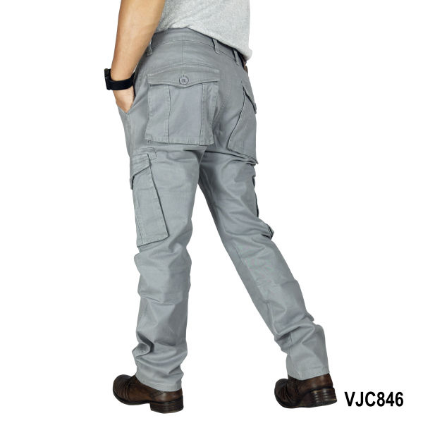 VIRJEANS (VJC846) Stretchable Cargo Box Pant For Men-Blue - Image 5
