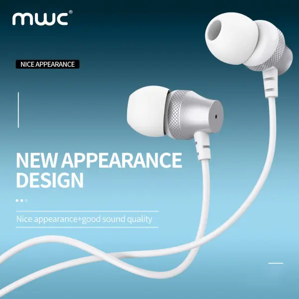 MWC MWE65 | 100% Premium Quality | In-ear Wired Earphone | 10mm Dynamic Speaker | Master Level Tones | Stereo Surround Sound |1.2m TPE Cable | 3.5mm Audio Pin | Deep & Clean Bass | 6 month Warranty - Image 2
