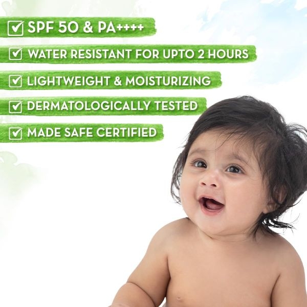 Mamaearth Baby Rich Moisturizing Ultra Light Sunscreen-50g SPF 50 & PA++++ - Image 3
